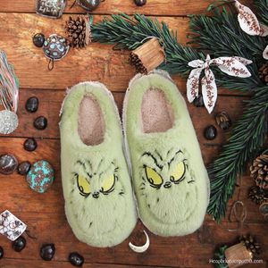 Nouvel article transfrontalier : Monstre en fourrure de Noël pour l'hiver, chaud et confortable, avec semelle extérieure en TPR, pour hommes et femmes - Product Image 2