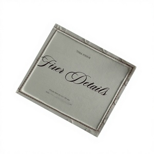 Carte d'invitation de mariage de luxe faite à la main en dentelle, bord festonné, vintage, élégante, impression personnalisée, papier gaufré, impression typographique - Product Image 1