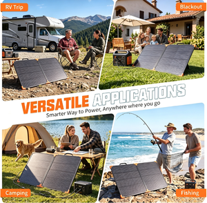 Panneau solaire monocristallin pliable portable 100W, efficacité 25,8%, étanche IP68, chargeur solaire Jackery EcoFlow - Product Image 6