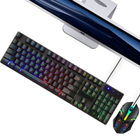 Ensemble clavier et souris de jeu rvb pour étui de bureau, en stock