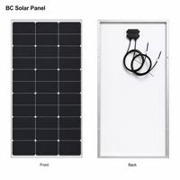 Panneau solaire rigide HPBC de petite taille 150W 12V à haute efficacité monocristallin pour l'énergie domestique