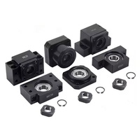 Set Part CNC SFU/RM1605/2005/3205 Sekrup Bola Gulung yang Dimesin + Mur Flens + Housing DSG16H + Penyangga Ujung BKBF/EKEF/FKFF12 + Kopling