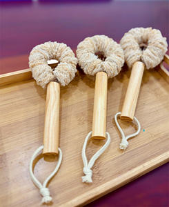 Cepillo de Limpieza de Doble Cara KB Eco Life, Mango Largo de Madera, Sin Cerdas, Antiarañazos, Ecológico, para Limpiar Platos, Ollas y Sartenes - Product Image 2