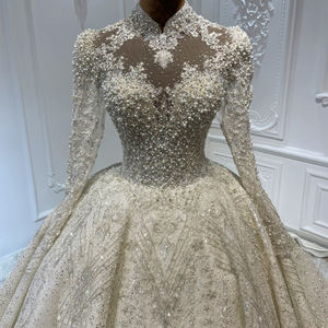 Vestido de Novia de Gala con Perlas Elegantes Jancember LSCJ29 - Product Image 1