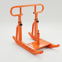 Traîneau lesté réglable en acier durable avec poignées confortables pour l'entraînement complet du corps (jambes et bras) à domicile