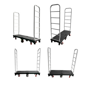 Carro de U-Boat de servicio pesado de acero metálico, carro de logística, capacidad de carga del vehículo, carro de mano de seis ruedas - Product Image 3