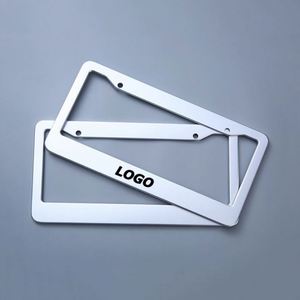 Marco de Matrícula de Acero Inoxidable de 2 Orificios - Soporte de Metal Grueso y Duradero para Vehículos Estadounidenses, Regalo Personalizado - Product Image 1