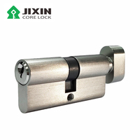 China Venta al por mayor Personalización 60 70 80mm Cilindro de cerradura de puerta abierta doble con llaves sin llave y elegante