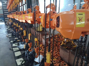 380V 1 Ton VOHOBOO CE Bersertifikat Electric Chain Hoist Kondisi Baru Bahan Baja Tinggi Angkat 3-9m Motor 1.5kW untuk Pengangkatan - Product Image 4