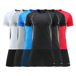 Vêtements de Football Personnalisés Ensemble Maillot De <span class=keywords><strong>Foot</strong></span> Rouge Jaune Survetement Sport Football Casacas Futbol - Product Image 1