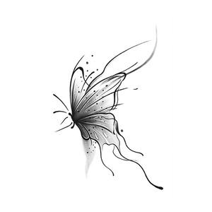 Piccoli Adesivi per Tatuaggi a Farfalla Sexy per Donne, Materiale Cartaceo, Applicazione su Corpo e Viso, Tatuaggio Semi-Permanente a Base <span class=keywords><strong>di</strong></span> Erbe, Durata 2 Settimane - Product Image 6
