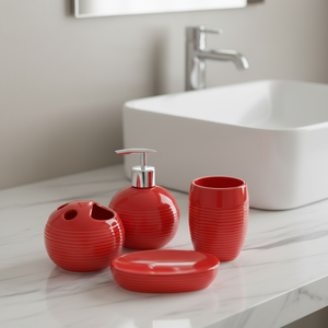 Los Mejores Productos de <span class=keywords><strong>Baño</strong></span> Ecológicos de Cerámica de Cuatro Piezas para Decoración de Baños de Boda - Product Image 1