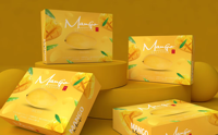 Individuell Bedruckte Zitrusbox mit Orangen-Design und Tragegriff für Supermarkt-Frischproduktlieferung und Geschenke