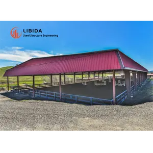 Hot Selling Pre-engineered Steel Indoor Horse Arena Horse Stable Buildings Horse Barn Prefab Riding Arena Warehouse