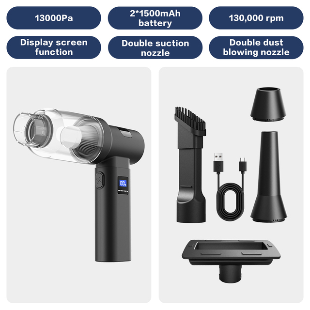 Portable Cordless Air Duster Mini Vacuum Cleaner Brushless Motor Electric Blower for Car Home Cleaning OEM ODM