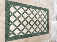 Populaire Hong Kong Style Rétro Cuisine Carré Motif Sol Jet D'eau Mosaïque Verde Marbre Blanc Mosaïque Carreaux Muraux