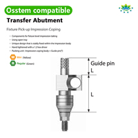 Coping de transfert à plateau ouvert compatible OSSTEM en acier inoxydable pour empreinte d'implant dentaire Mini/Régulier OEM ODM Personnalisé