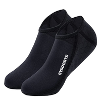 DIVESTAR Chaussettes de sable en néoprène imperméables à l'eau, souples et écologiques, de 2mm d'épaisseur, antidérapantes