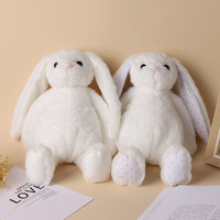 Songshan Jouets Personnalisé Lapin En Peluche Animal Jouet 30cm Doux Lapins De Pâques Poupées Sublimation logo En Peluche Lapin Longues Oreilles Enfants Cadeaux