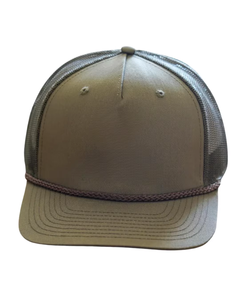 Casquette Trucker Unisexe Grise en Maille avec Visière Verte Réglable, 6 Panneaux, Style Décontracté, Couleur Unie, Adaptée aux Quatre Saisons - Product Image 3