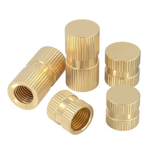 Tianzhuo Hardware Pure Brass Knurled Copper Inserts GB52 Grade A Level 4.8 For Construction Fixed Embedded Parts - Product Image 1