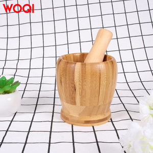 Wooqi-עשוי מרגמה טבעית קטנה, כלי לעטוף עבור שחיקה תבלינים - Product Image 4