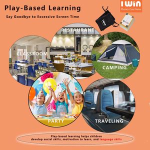 Carte de <span class=keywords><strong>poker</strong></span> pour enfants Weview Original I Win Education English Phonics Family - Product Image 5