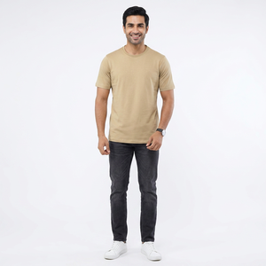 เสื้อยืดคอกลมแขนสั้นทรงปกติสำหรับผู้ชาย รุ่น Solid Blank - Product Image 1