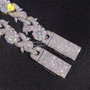 Catene cubane personalizzate moda gioielli Hip Hop 15mm in ottone CZ collana a maglie di diamanti da uomo Design unico Cubic <span class=keywords><strong>Zirconia</strong></span> - Product Image 5