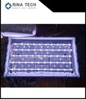 Panneau LED rétroéclairé moulé sur mesure pour intérieur/extérieur, matériaux PMMA/PS/MS/PC, modèle rétroéclairé non étanche, prix usine TV