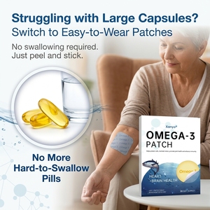 Patch transdermique d'huile <span class=keywords><strong>de</strong></span> poisson <span class=keywords><strong>de</strong></span> mer Omega-3 Plus <span class=keywords><strong>de</strong></span> qualité supérieure pour la protection du cœur et du cerveau - Product Image 4