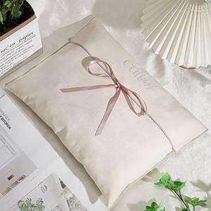 高級カスタム ダストバッグ、新作 ナチュラル コットンツイル エンベロープポーチ、衣類 ドレス収納用、おしゃれな靴用ダストバッグ - Product Image 5