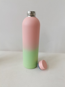 Bouteille isotherme en acier inoxydable à dégradé de couleurs, 350 ml-1000 ml, isolation 6-12 heures, anti-fuite, écologique, avec logo personnalisé - Product Image 6