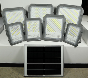 60W 200 W 500W IP68 deporte luz exterior reflector lampara foco con exterior casa lampar exterior LED panel solar luces de inundación - Product Image 3