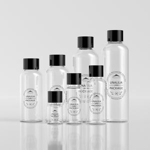 زجاجات شامبو بلاستيكية شفافة PET فارغة بأحجام صغيرة للسفر 5 مل 20 مل 30 مل 50 مل 60 مل 100 مل 120 مل، لجل الاستحمام - Product Image 2