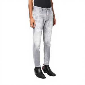 GENERSA SPORTS High Quality Custom Lightweight Breathable Enzyme Wash Button Fly Mid Waist Men's Straight Denim Corduroy Hip Hop - Product Image 1