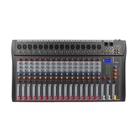 CT-16 Mixeur DJ Bluetooth 16 canaux avec égaliseur 3 bandes et fonction mono pour scène/karaoké/bar/KTV, monitoring 5.0, fabriqué en Chine