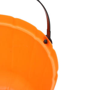 Seau droit à la citrouille pour accessoires d'Halloween, seau à bonbons portable épaissi, panier, panier à citrouille Halloween - Product Image 5