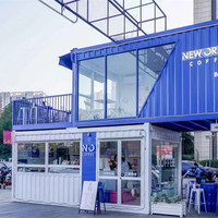 Capsule à 2 étages 20 pieds 40 pieds Maison conteneur créative Petite maison préfabriquée prête à l'emploi avec deux chambres Prix au café bar