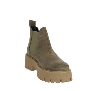 Autunno/inverno/primavera stivaletti bassi stile occidentale PQ7385185 Taupe chiusura a Zip piatta traspirante in PU/gomma/PVC soletta fodera in rete - Product Image 5