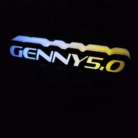 Badges LED personnalisés pour voiture et taxi, étanches IPX7, avec application, série RGB Flow 3D, logos automobiles, emblèmes de calandre avant