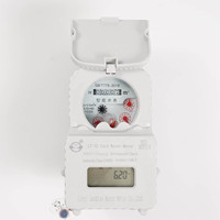 Residential Smart Prepaid Plastic IC Card Water Meter with Waterproof Design