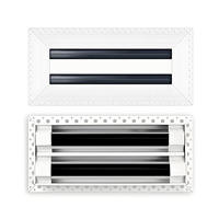 Nouvelle grille de ventilation rectangulaire blanche pour cloisons sèches, diffuseur linéaire à fentes pour plafonds et murs
