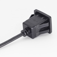 Automobile encastré USB 1 mâle à 2 femelles tresse PVC câble d'extension voiture tableau de bord prise chargeur Ports CarPlay entrée Audio