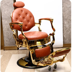 <span class=keywords><strong>2025</strong></span> Golden Luxury Beauty Hair Salon Barbear Barbeiro Cadeira Hidráulica Saloon Cadeira Salão Móveis Styling Cadeira - Product Image 3
