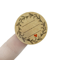 Autocollants d'étanchéité en papier kraft pour emballage, étiquettes rondes personnalisées en rouleaux, logo, couleur et taille personnalisables, marque DFY, cadeau, artisanat
