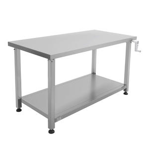 Factory Made Adjustable Height <b>Work</b> <b>Table</b> Ergonomic <b>Work</b> <b>Table</b> With UIndershelf For Kitchen - Product Image 1