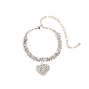 Bracelet à strass tendance, chaîne de cheville, bijoux pendentif cœur, idéal pour les <span class=keywords><strong>vacances</strong></span> à la mer - Product Image 5