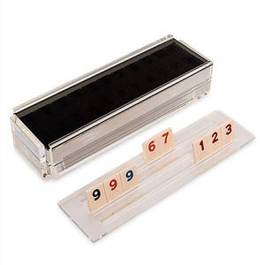 Boîte de rangement transparente en acrylique pour cartes de jeu de Mahjong numérique, personnalisable - Product Image 3