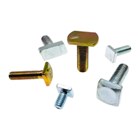 Vis à tête carrée en acier au carbone de grade 8.8 DIN787 GB83 pour profilés en aluminium, vis à fente en T pour assemblage de profilés en aluminium